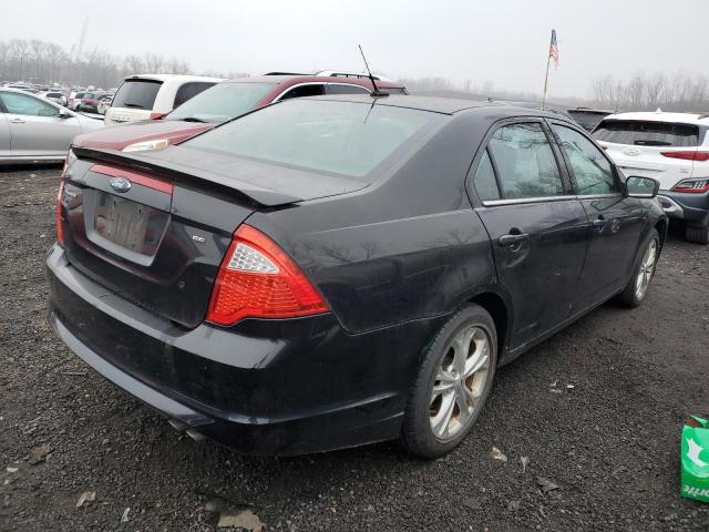 3FAHP0HA2CR183603 - 2012 FORD FUSION SE BLACK photo 3