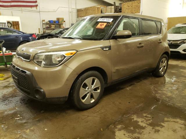 KNDJN2A22E7097878 - 2014 KIA SOUL BROWN photo 1