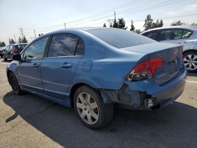 1HGFA16566L106039 - 2006 HONDA CIVIC LX BLUE photo 2