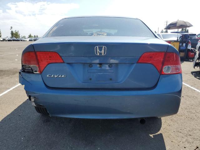 1HGFA16566L106039 - 2006 HONDA CIVIC LX BLUE photo 6