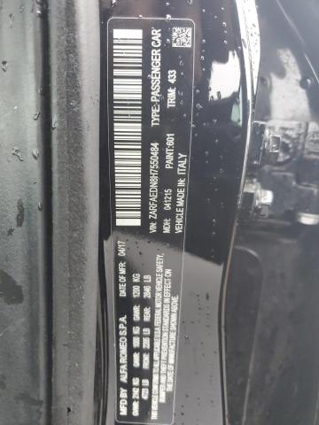 ZARFAEDN8H7550484 - 2017 ALFA ROMEO GIULIA Q4 BLACK photo 12