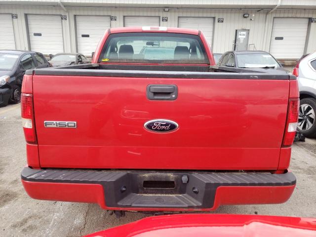 1FTRF12296NA65967 - 2006 FORD F150 RED photo 6