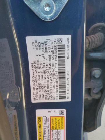 2HGFE4F83SH320168 - 2025 HONDA CIVIC SPORT BLUE photo 12