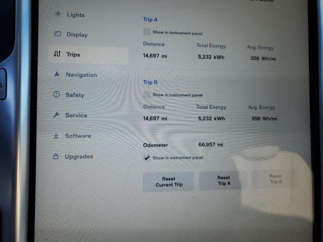 5YJSA1E25HF229826 - 2017 TESLA MODEL S Մոխրագույն լուսանկար 9