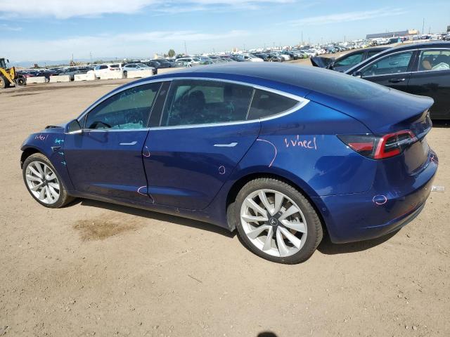 5YJ3E1EB9JF091996 - 2018 TESLA MODEL 3 BLUE photo 2