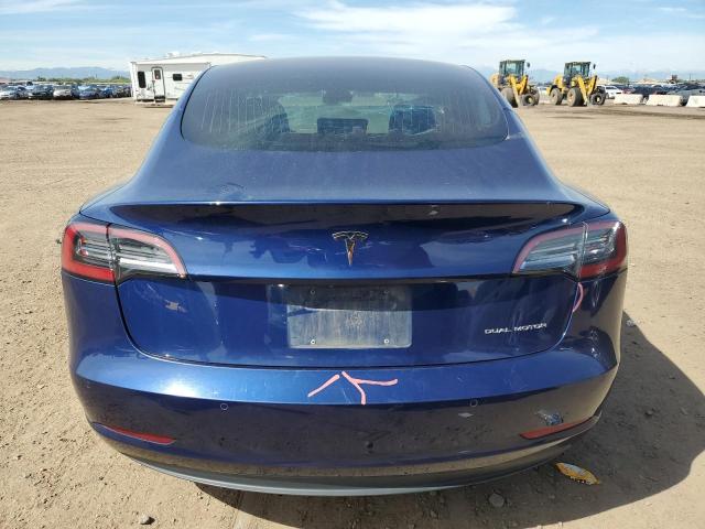5YJ3E1EB9JF091996 - 2018 TESLA MODEL 3 BLUE photo 6
