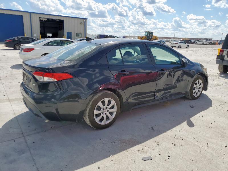 5YFEPRAE0LP121007 - 2020 TOYOTA COROLLA LE BLACK photo 3