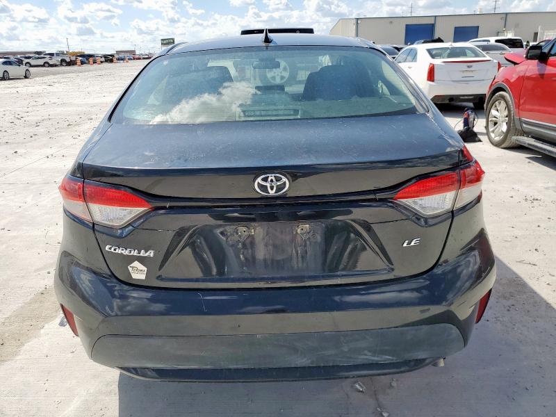 5YFEPRAE0LP121007 - 2020 TOYOTA COROLLA LE BLACK photo 6