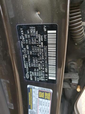 KM8J2CA47KU840382 - 2019 HYUNDAI TUCSON SE BROWN photo 13