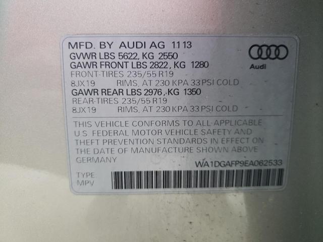 WA1DGAFP9EA062533 - 2014 AUDI Q5 PREMIUM PLUS GOLD photo 12