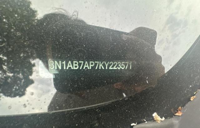 3N1AB7AP7KY223571 - 2019 NISSAN SENTRA S Білий фото 10