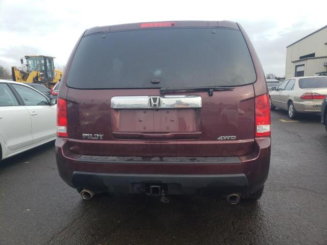 5FNYF4H56BB011792 - 2011 HONDA PILOT EXL BURGUNDY photo 6