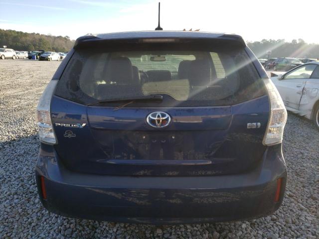 JTDZN3EU8C3117429 - 2012 TOYOTA PRIUS V BLUE photo 6