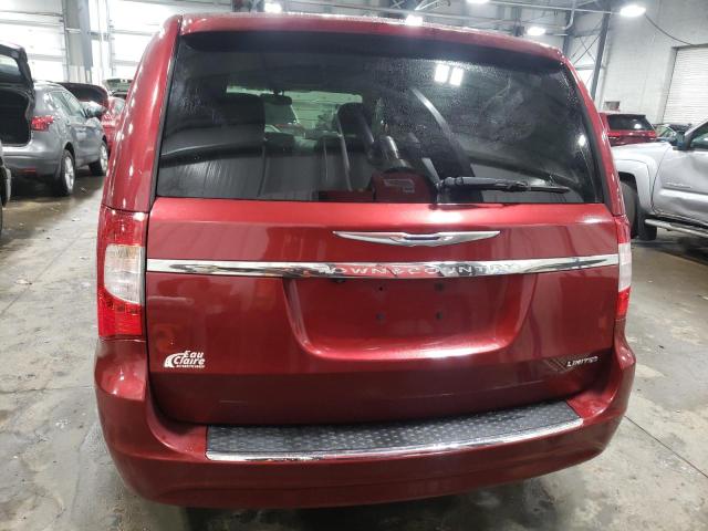 2C4RC1GG8CR363244 - 2012 CHRYSLER TOWN & COU LIMITED RED photo 6