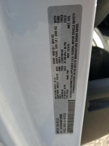 3C6LRVAG6NE106986 - 2022 RAM PROMASTER 1500 STANDARD Սպիտակ լուսանկար 10