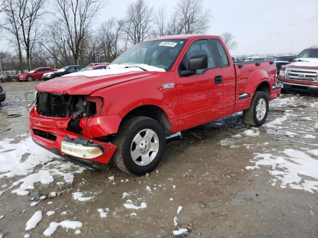 1FTRF02207KB02384 - 2007 FORD F150 RED photo 1
