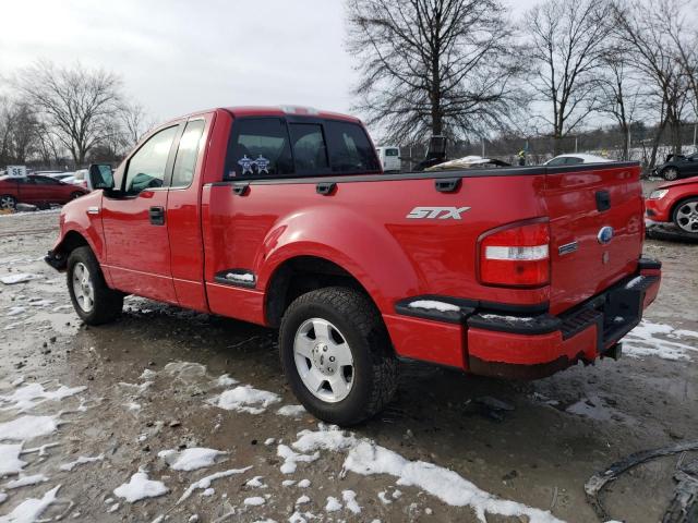 1FTRF02207KB02384 - 2007 FORD F150 RED photo 2