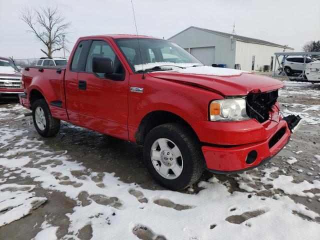 1FTRF02207KB02384 - 2007 FORD F150 RED photo 4