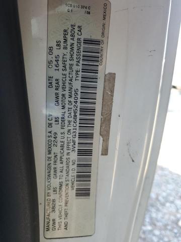 3VWFG31C68M524095 - 2008 VOLKSWAGEN NEW BEETLE TRIPLE WHITE WHITE photo 12