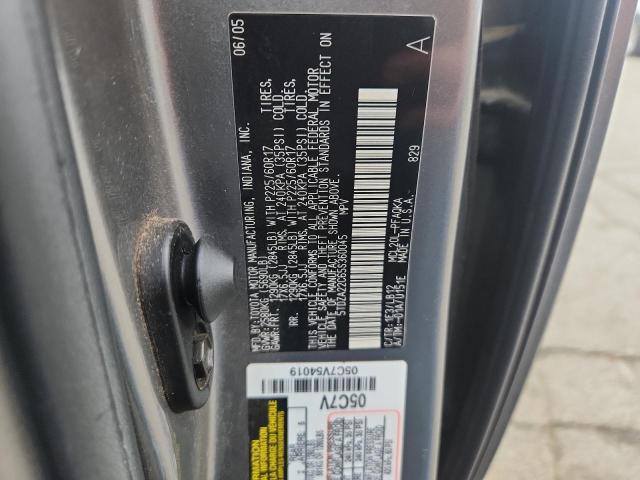 5TDZA22C65S360045 - 2005 TOYOTA SIENNA XLE GRAY photo 13
