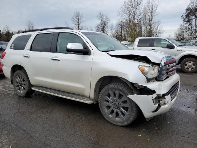 5TDBY67A98S019450 - 2008 TOYOTA SEQUOIA PLATINUM WHITE photo 4