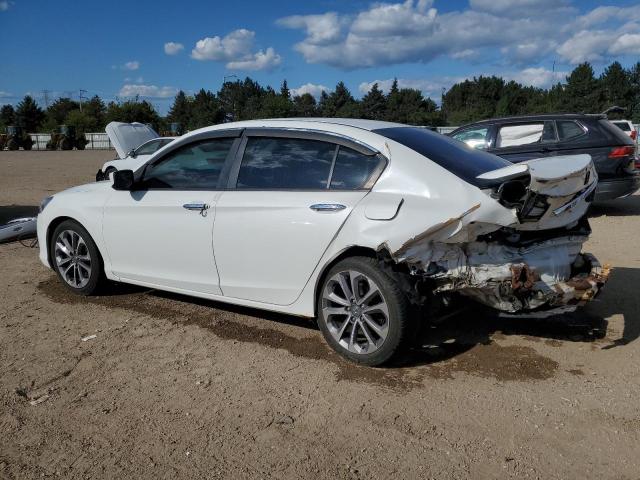 1HGCR2F58EA156162 - 2014 HONDA ACCORD SPORT WHITE photo 2