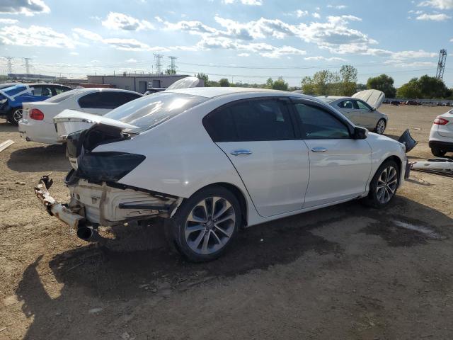 1HGCR2F58EA156162 - 2014 HONDA ACCORD SPORT WHITE photo 3