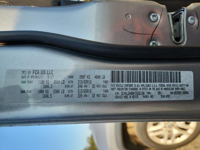 3C4NJDAB8HT656150 - 2017 JEEP COMPASS SPORT SILVER photo 12