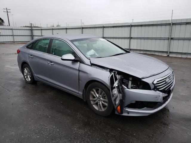 5NPE24AF1FH256217 - 2015 HYUNDAI SONATA SE GRAY photo 4