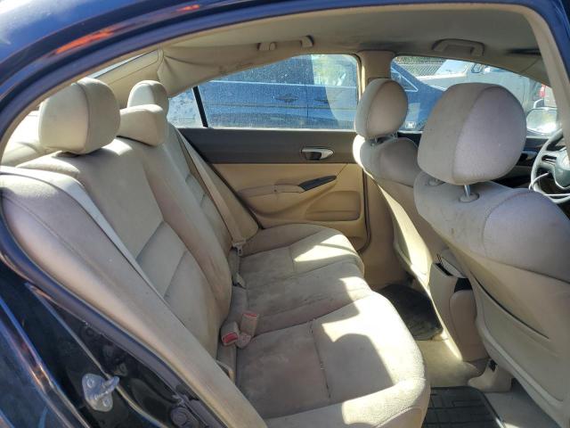 1HGFA16596L026167 - 2006 HONDA CIVIC LX BLACK photo 10