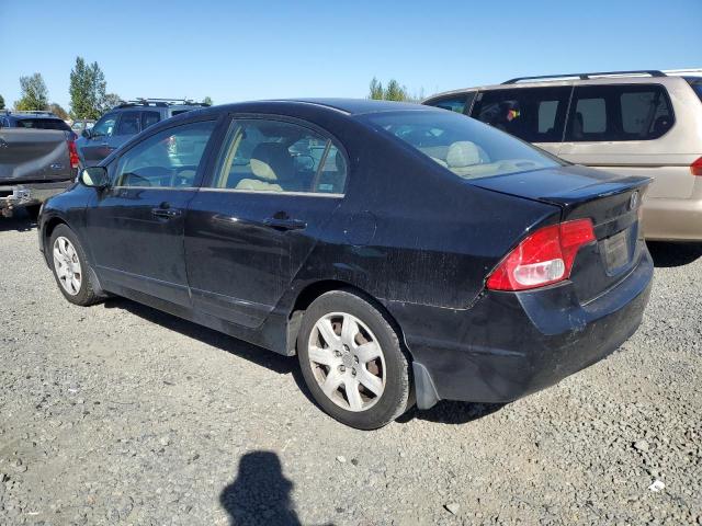 1HGFA16596L026167 - 2006 HONDA CIVIC LX BLACK photo 2