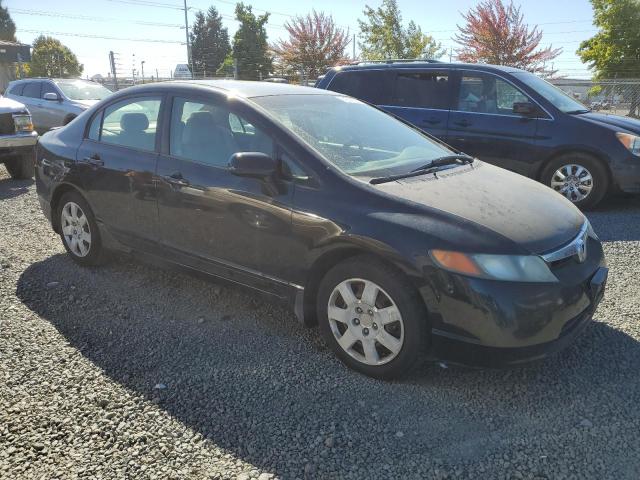1HGFA16596L026167 - 2006 HONDA CIVIC LX BLACK photo 4
