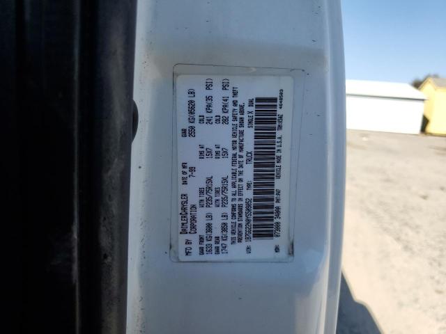 1B7GG22N0YS509052 - 2000 DODGE DAKOTA თეთრი ფოტო 12