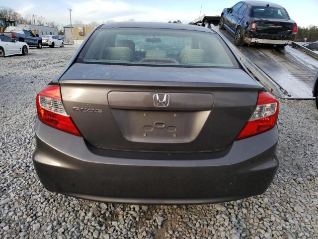 19XFB2F5XCE030699 - 2012 HONDA CIVIC LX BROWN photo 6