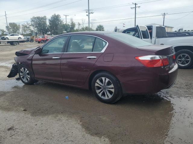 1HGCR2F34EA272456 - 2014 HONDA ACCORD LX BURGUNDY photo 2