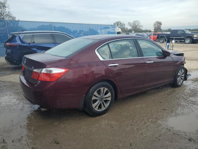 1HGCR2F34EA272456 - 2014 HONDA ACCORD LX BURGUNDY photo 3