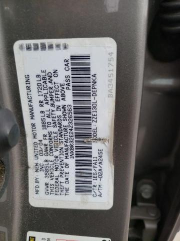 1NXBR32E24Z326563 - 2004 TOYOTA COROLLA CE GRAY photo 12