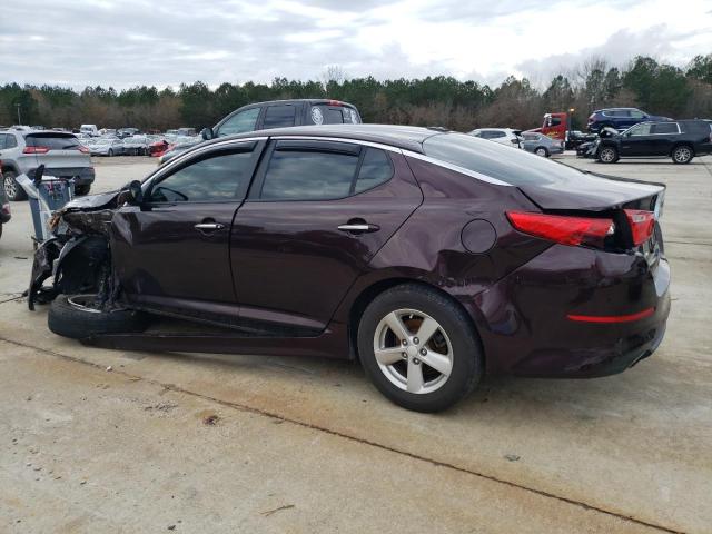 5XXGM4A72FG472522 - 2015 KIA OPTIMA LX BURGUNDY photo 2