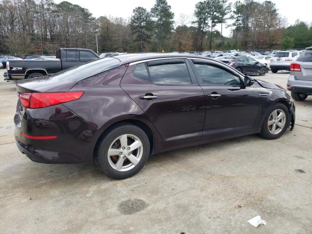 5XXGM4A72FG472522 - 2015 KIA OPTIMA LX BURGUNDY photo 3