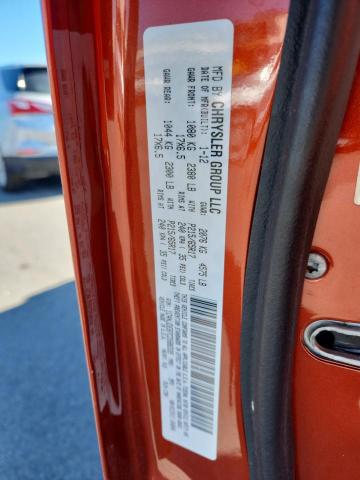 1C4NJDEB7CD588335 - 2012 JEEP COMPASS LATITUDE ნარინჯისფერი ფოტო 13