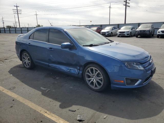 3FAHP0HAXAR392813 - 2010 FORD FUSION SE 蓝色 照片 4