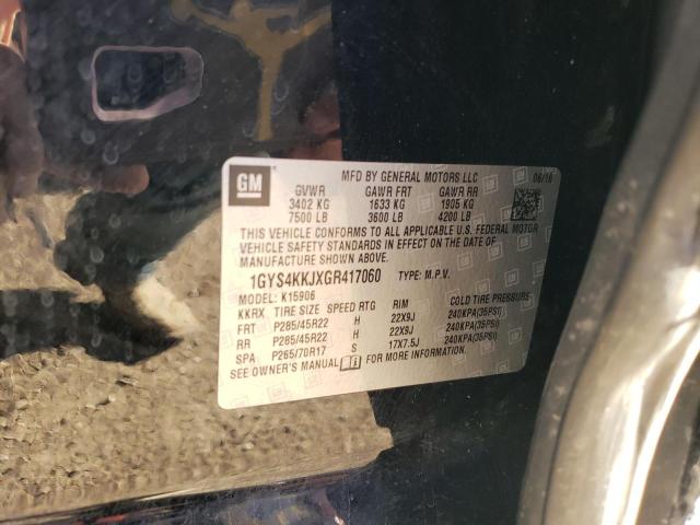 1GYS4KKJXGR417060 - 2016 CADILLAC ESCALADE ESV PLATINUM შავი ფოტო 13