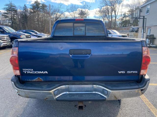 5TEMU52N86Z293781 - 2006 TOYOTA TACOMA DOUBLE CAB LONG BED BLUE photo 6