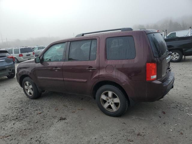 5FNYF4H66BB087389 - 2011 HONDA PILOT EXL BURGUNDY photo 2