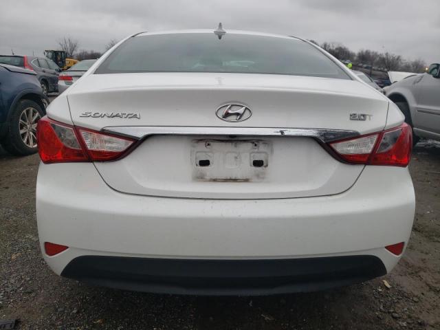 5NPEB4AC0EH880322 - 2014 HYUNDAI SONATA GLS WHITE photo 6