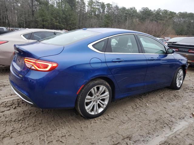 1C3CCCABXFN639380 - 2015 CHRYSLER 200 LIMITED BLUE photo 3