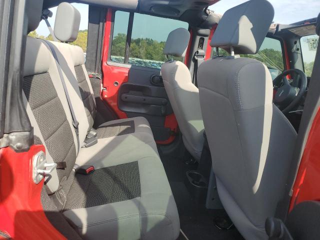 1J4GA39188L611312 - 2008 JEEP WRANGLER X წითელი ფოტო 11