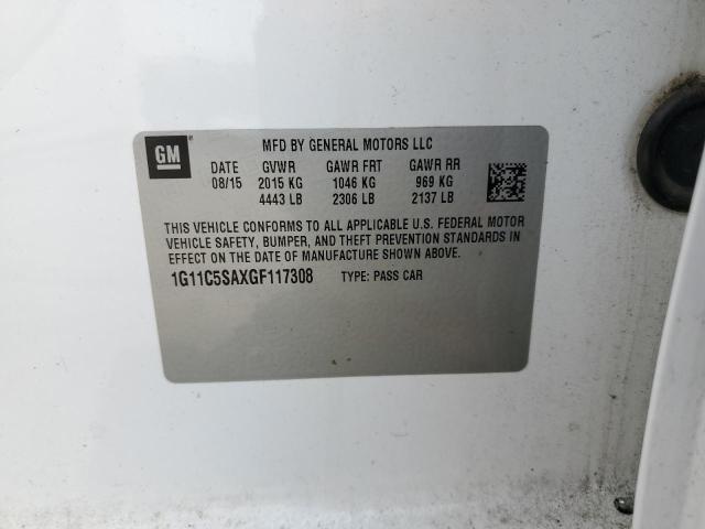 1G11C5SAXGF117308 - 2016 CHEVROLET MALIBU LIM LT 白色 照片 12