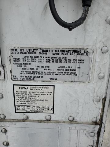 1UYVS2531GU615403 - 2016 UTILITY SEMI TRLR 白色 照片 10
