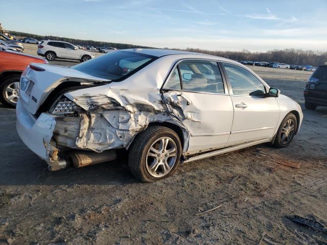 1HGCM56867A227789 - 2007 HONDA ACCORD EX WHITE photo 3